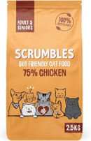 Scrumbles All Natural Dry Cat Food with 75% Chicken, High Protein Food For Adults And Seniors, 2.5Kg,package may vary