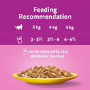 WHISKAS 1+ Adult Wet Cat Food Pouches - 40 x 85 g - Poultry Selection - Bulk Cat Food Megapack - 40 Jelly Pouches