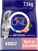 PURINA ONE Bifensis Adult Dry Cat Food Salmon 7.5kg Pack