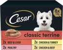 Cesar ClassicTerrine Dog Food https://m.media-amazon.com/images/I/61oCpPBI19L._AC_SL1500_.jpgWet - Mixed Selection in Jelly, 8x150g (Pack of 3)