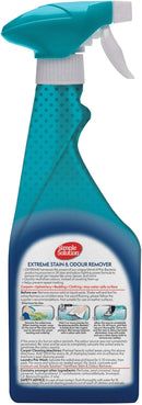 Simple Solution Extreme Dog Stain and Odour Remover, Enzymatic Cleaner with 3X Pro-Bacteria Cleaning Power - 500ml