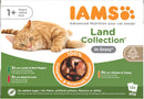 IAMS Adult Wet Cat Food Land Collection in Gravy 12 x 85g
