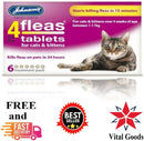 Johnsons 4Fleas Tablets for Cats and Kittens, 6 Treatment Pack, 14D083