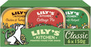 Lily's Kitchen Natural Adult Dog Food Wet Trays - Classic Dinners Multipack - Chicken, Lamb & Beef - Complete Meal Recipes (6 Trays x 150g)