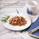 GOURMET Perle Chef's Collection Adult Wet Cat Food Mini Fillets in Gravy Variety Turkey, Tuna, Duck, Lamb 40 x 85g Pouches