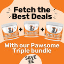 NutriPaw Pre, Pro & Postbiotic Treats For Dogs - Gut & Digestive Health, Sensitive Tums, Anal Glands & Bum Scooting, Loose Stools, Waxy, Smelly & Itchy Ears, Digestive Enzymes