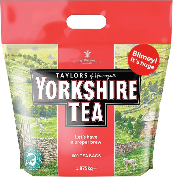 Yorkshire Tea, Total 600 Tea Bags, (Pack of 1.875 kg)