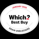 Buster Bathroom Drain Unblocker 300ml, Pack of 2 – Sink Unblocker Removes Hair & Sludge in Showers, Baths & Sinks. Fast-Acting Shower Drain Unblocker Clears Blockages & Slow-Draining Water