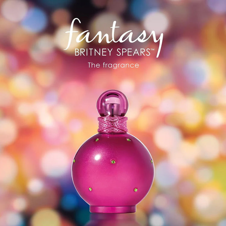 Britney Spears Fantasy Eau de Parfum Spray, 100ml, Fresh Gourmand Fragrance, Celebrity Perfume for Women