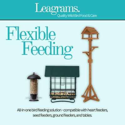 Leagrams Premium Sunflower Hearts (Sunflower Kernels) for Wild Birds – No Mess, High Oil, Bakery Grade High-Energy Feed (20kg) Bag