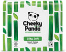 The Cheeky Panda Bamboo Toilet Rolls Bulk Buy 24 Rolls of 3 Ply Toilet Paper | Plastic Free Packaging and Sustainable Tissue Paper | White