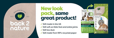 Back-2-Nature Small Animal Bedding and Litter, 30 L (Packaging may vary)