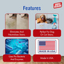 Simple Solution Extreme Dog Stain and Odour Remover, Enzymatic Cleaner with 3X Pro-Bacteria Cleaning Power - 500ml