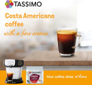 Tassimo Costa Americano Coffee Pods x16 (Pack of 5, Total 80 Drinks)