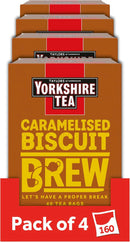 Yorkshire Tea Caramelised Biscuit Brew Flavoured Tea Bags, 4 Boxes of 40 Tea Bags (Total 160 Bags)