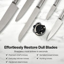 AnySharp Knife Sharpener, Hands-Free Safety, PowerGrip Suction, Safely Sharpens All Kitchen Knives, Ideal for Hardened Steel