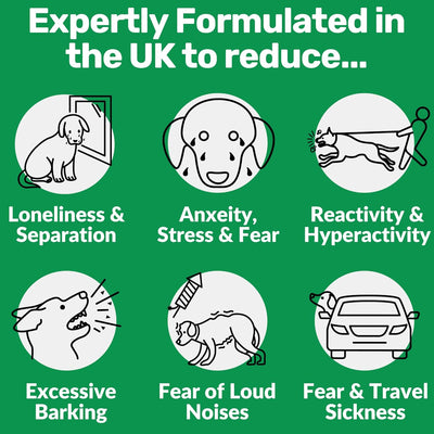 NutriPaw Calming Treats For Dogs - Reduce Stress, Fear, Separation, Barking, Hyperactivity, Reactivity, Aggression, Travel - Calm without Drowsiness dogs