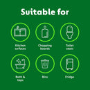 Dettol Antibacterial Cleansing Surface Wipes, Fragrance Free, 756 Wipes (126 x 6pck) Large Value, Disinfectant, Home Hygiene, Biodegradable, Kills 99.9 Percent of Germs