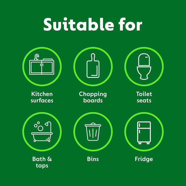 Dettol Antibacterial Cleansing Surface Wipes, Fragrance Free, 756 Wipes (126 x 6pck) Large Value, Disinfectant, Home Hygiene, Biodegradable, Kills 99.9 Percent of Germs