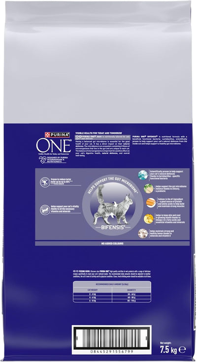 PURINA ONE Bifensis Adult Dry Cat Food Salmon 7.5kg Pack
