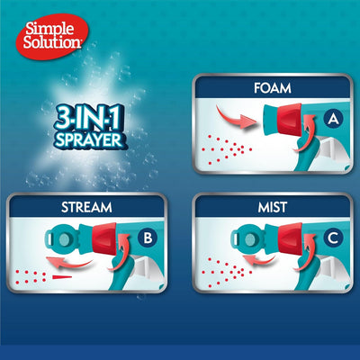 Simple Solution Extreme Pet Stain and Odour Remover, Enzymatic Cleaner with 3X Pro-Bacteria Cleaning Power - 945ml