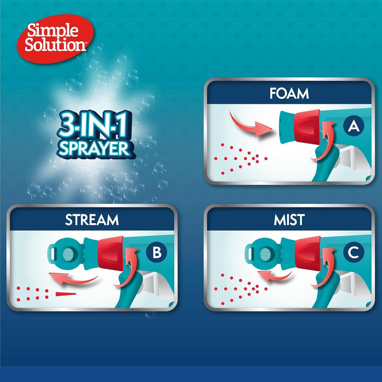 Simple Solution Extreme Pet Stain and Odour Remover, Enzymatic Cleaner with 3X Pro-Bacteria Cleaning Power - 945ml