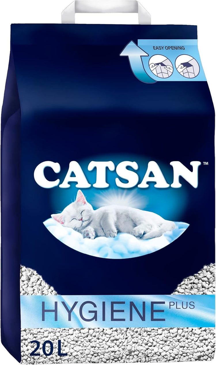 Catsan Hygiene Plus Cat Litter White, 20L