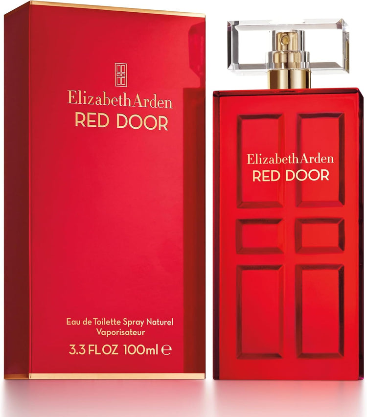 Elizabeth Arden Red Door Eau de Toilette Spray, 100ml, floral woody perfume, luxury fragrance for women