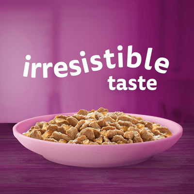 120 x 85g Whiskas Kitten Poultry Feasts Mixed Wet Cat Food Pouches in Jelly