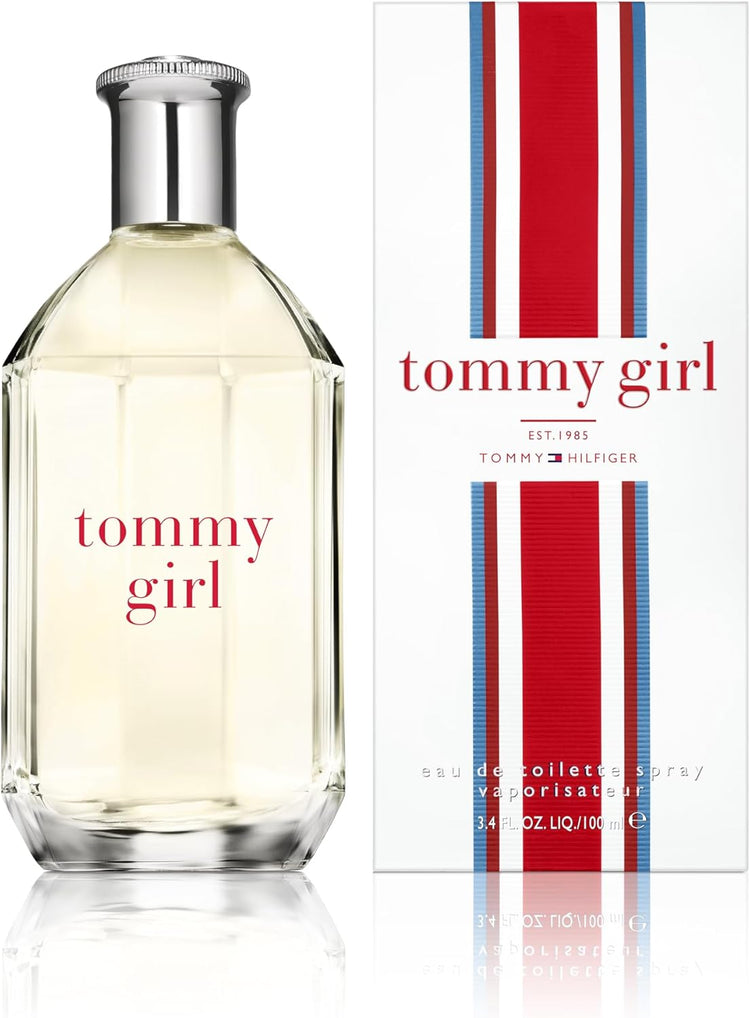 Tommy Hilfiger – Tommy Girl Eau de Toilette 100 ml – Perfume for Women – Very Fresh Floral Fragrance with Fruity Notes – Transparent Glass Bottle