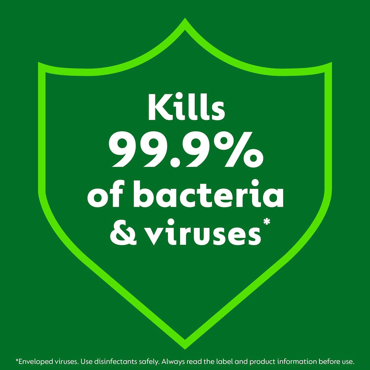 Dettol Antibacterial Cleansing Surface Wipes, Fragrance Free, 756 Wipes (126 x 6pck) Large Value, Disinfectant, Home Hygiene, Biodegradable, Kills 99.9 Percent of Germs