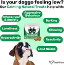 NutriPaw Calming, Probiotic Bundle - Soft Chews For Bum Scooting, Anal Glands, Gut Health, Itchy, Smelly Ears - Reduce Anxiety, Stress, Fear, Barking, Reactivity - Non-Drowsy - Great for all dogs