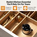 AnySharp Knife Sharpener, Hands-Free Safety, PowerGrip Suction, Safely Sharpens All Kitchen Knives, Ideal for Hardened Steel