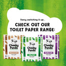 The Cheeky Panda Bamboo Toilet Rolls Bulk Buy 24 Rolls of 3 Ply Toilet Paper | Plastic Free Packaging and Sustainable Tissue Paper | White