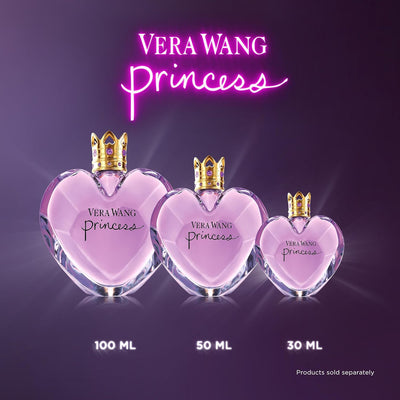 VERA WANG Princess - Eau de Toilette for Her - Fruity & Floral Fragrance with Notes of Lady Apple, Pink Guava and Vanilla - Medium Longevity - 100 ml