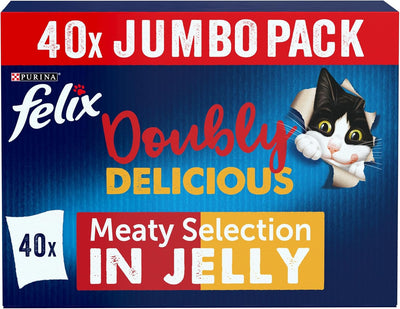 FELIX Doubly Delicious Countryside Selection in Jelly Wet Cat Food 40x85g