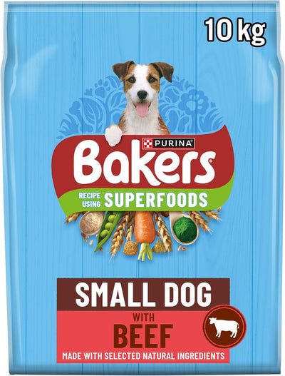 Bakers Small Dog Dry Dog Food Beef & Veg 10kg