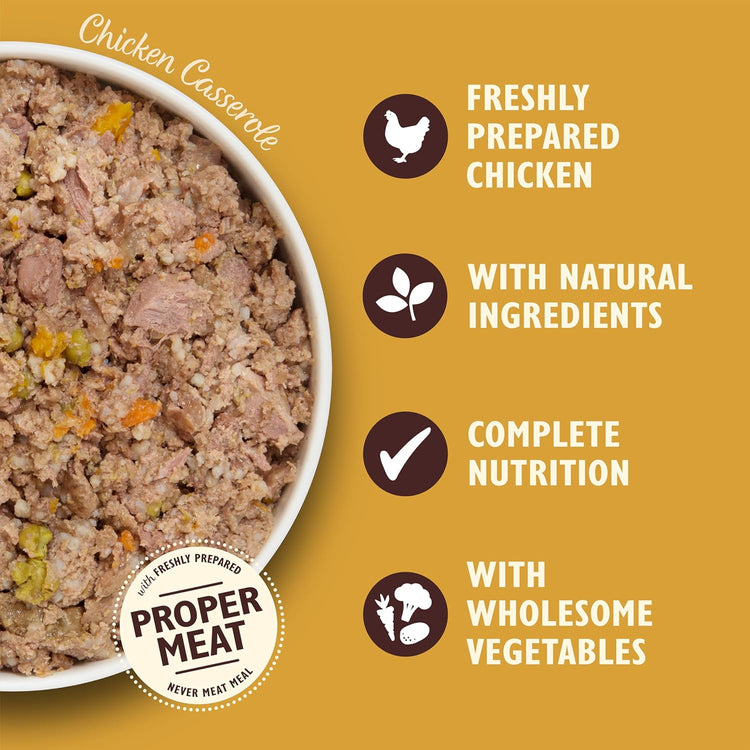 Lily's Kitchen Natural Adult Dog Food Wet Trays - Classic Dinners Multipack - Chicken, Lamb & Beef - Complete Meal Recipes (6 Trays x 150g)