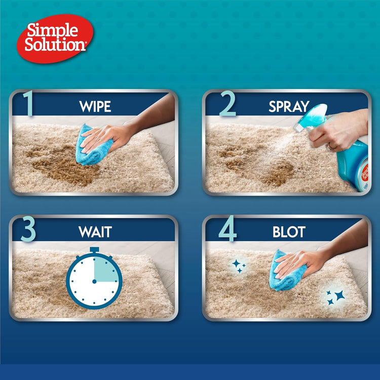 Simple Solution Extreme Pet Stain and Odour Remover, Enzymatic Cleaner with 3X Pro-Bacteria Cleaning Power - 945ml