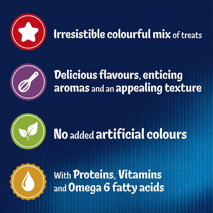 FELIX Goody Bag Original Chicken, Liver and Turkey Cat Treats 330g (Pack of 5)