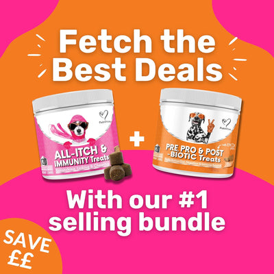 NutriPaw Itchy, Sensitive Dog Bundle - Soft Chews To Soothe Itchy Paws, Eyes, Ears, Skin - Probiotics for Bum Scooting, Gunky Ears, Gut Health & Anal Glands - Great for all dogs Visit the NutriPaw Store