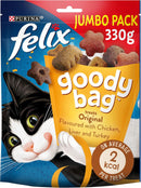 FELIX Goody Bag Original Chicken, Liver and Turkey Cat Treats 330g (Pack of 5)