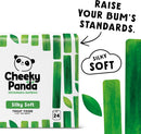 The Cheeky Panda Bamboo Toilet Rolls Bulk Buy 24 Rolls of 3 Ply Toilet Paper | Plastic Free Packaging and Sustainable Tissue Paper | White