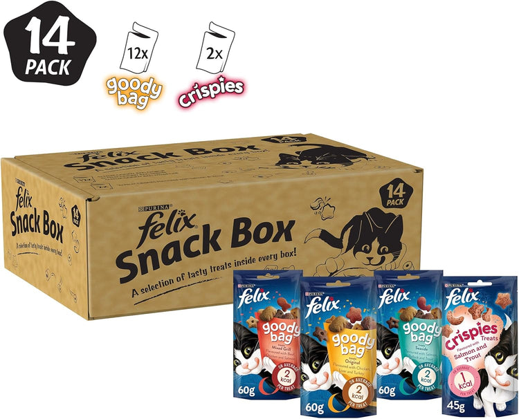 FELIX Mixed Snack Box Cat Treats 810g