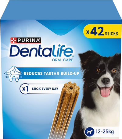 DENTALIFE Medium Dental Chicken Dog Chews 42 Sticks (Pack of 2)