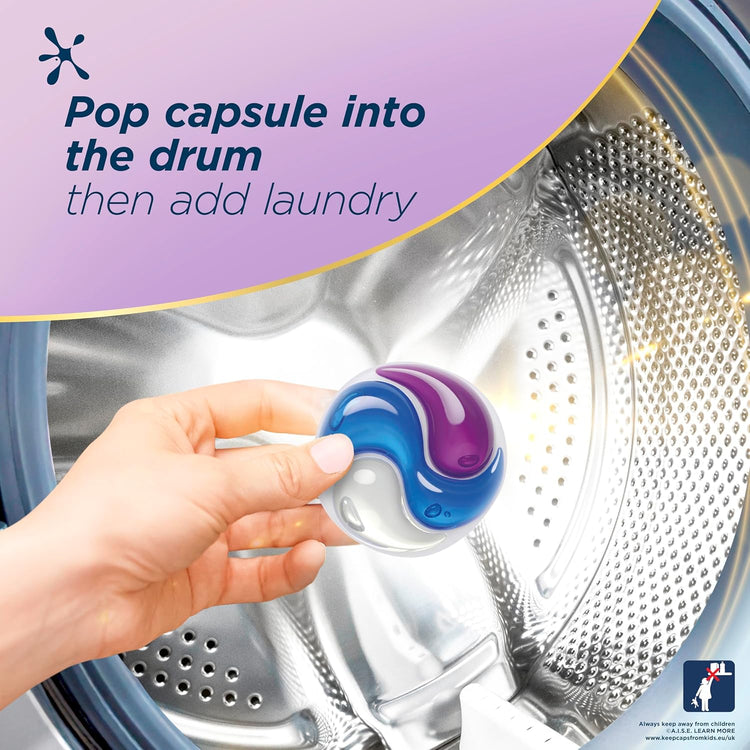 Persil Colour Protect 3 in 1 Washing Capsules keeps colours bright outstanding stain removal in quick & cold washes 48 washes