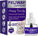 FELIWAY Optimum 30 Day Cat Calming Odourless Refill for Pheromone Diffuser, 48ml - Helps Solve Signs of Stress in Cats & Kittens, Veterinary Recommended, Drug-free, Clinically Proven