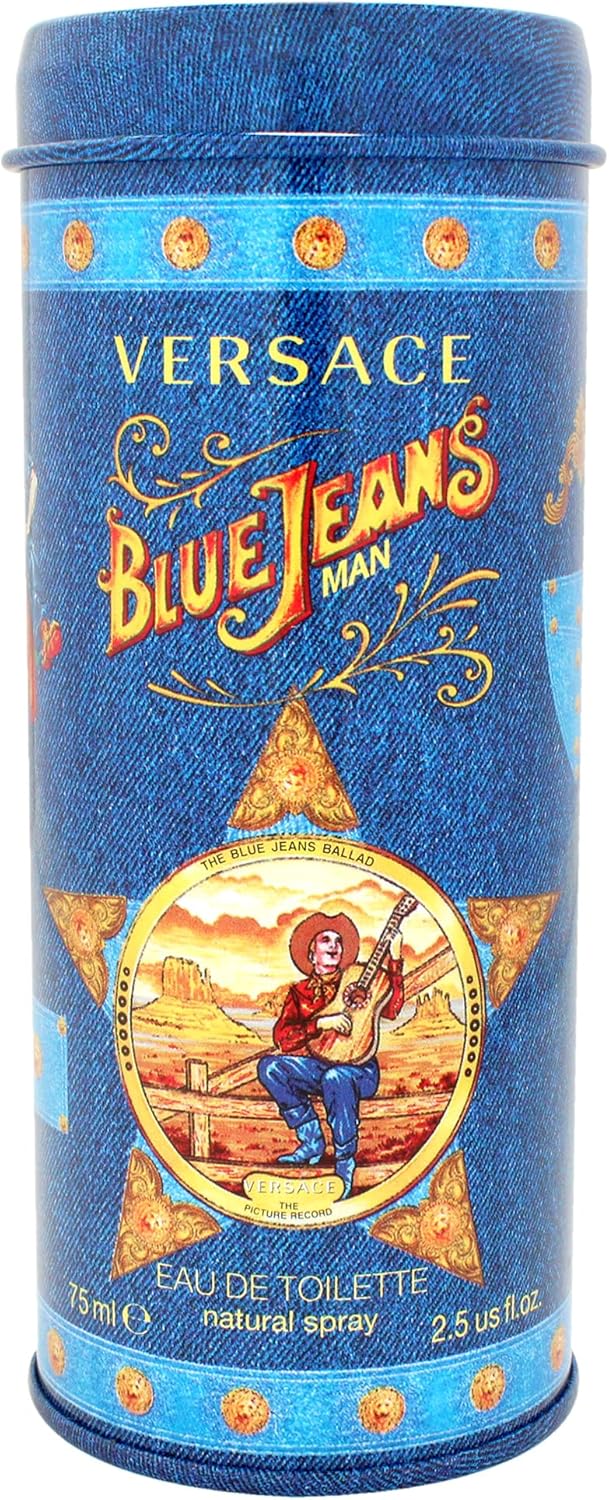 Versace Blue Jeans Eau De Toilette for Men, 75 ml (Pack of 1)